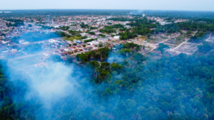 Incêndios atingem áreas de vegetação próximas à Vila dos Cabanos