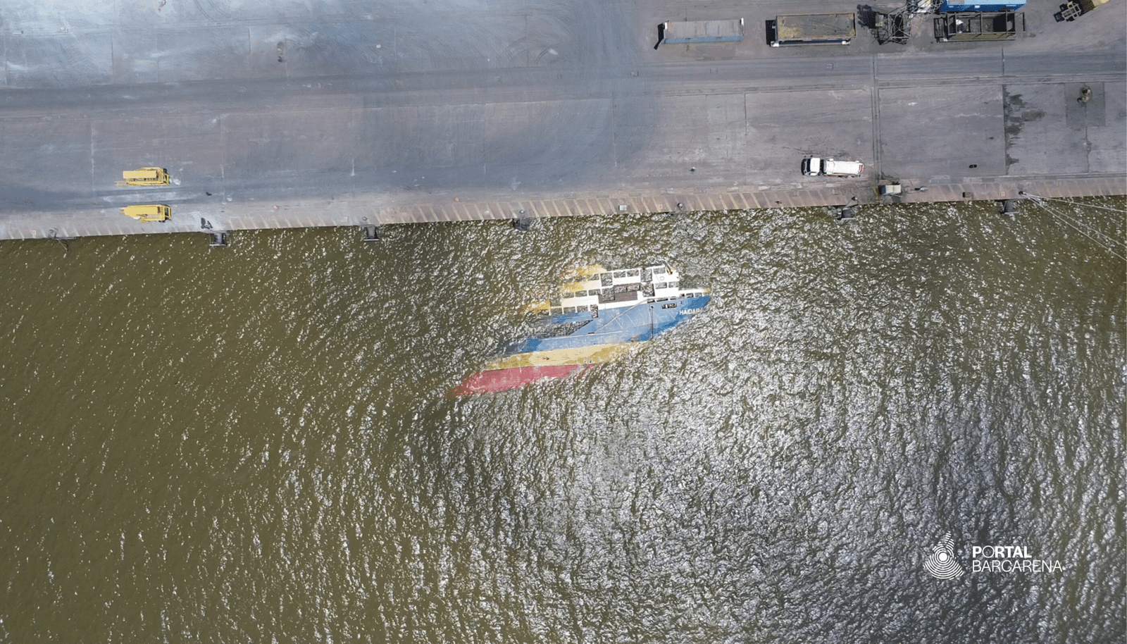 Dez anos após naufrágio, navio Haidar segue afundado no Porto de Vila do Conde