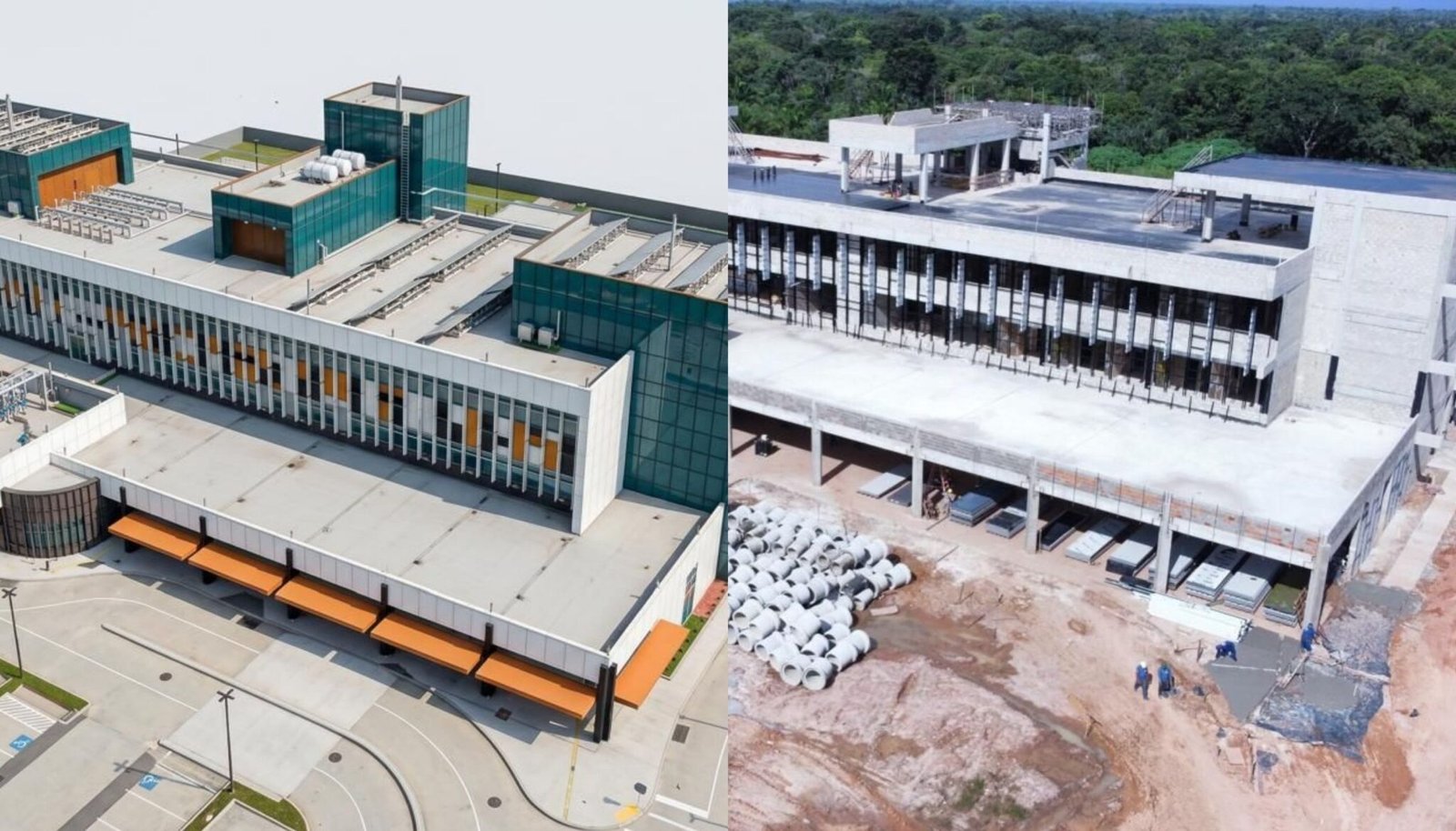 Renderizacoes mostram comparacao entre projeto e obras do novo Hospital Wandick Gutierrez